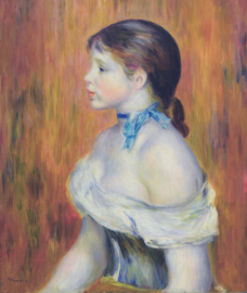 Renoir, Jong meisje met een blauw lint