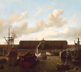 Bakhuizen, Het dok van de Oost-Indische Compagnie te Amsterdam