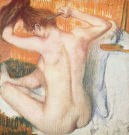 Degas, Vrouw die haar haren kamt