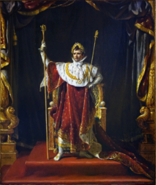David, Napoleon in keizerlijk kostuum