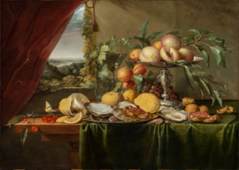 De Heem, Stilleven op een houten tafel