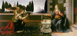 Da Vinci, De aankondiging (Maria Boodschap)