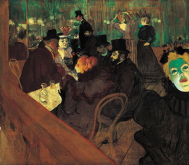 Toulouse-Lautrec, Zelfportret in de Moulin Rouge