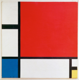Mondriaan, Compositie II (met rood, blauw en geel)