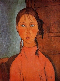 Modigliani, Meisje met vlechten