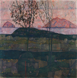 Schiele, Ondergaande zon