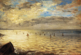 Delacroix,  De zee vanaf de heuvels van Dieppe
