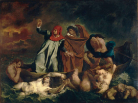 Delacroix, De bark van Dante
