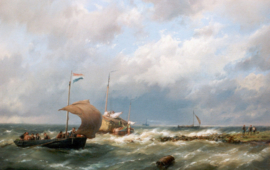 H. Koekkoek, Vrachtschip en veerdienst op woelig water