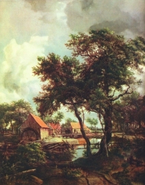 Hobbema, Landschap met molen