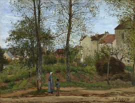 Pissarro, Huizen in Bougival, herfst