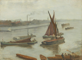 Whistler, Grijs en zilver: Old Battersea Reach