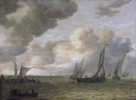 Van Goyen, Riviermonding met zeilboten