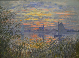 Monet, Zonsondergang bij de Seine