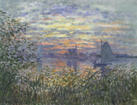 Monet, Zonsondergang bij de Seine