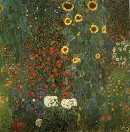 Klimt, Bostuin met zonnebloemen