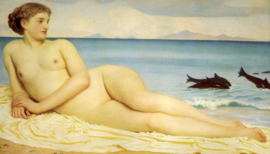 Leighton, Actaea met dolfijnen