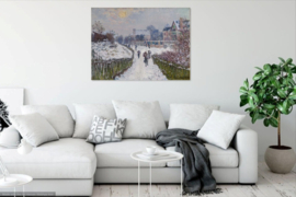 Monet, Boulevard Saint-Denis in de winter