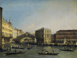 Canaletto, De Canal Grande met de Rialtobrug