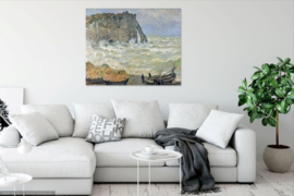 Monet, Stormachtige zee bij Etretat