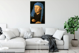 Van Eyck, Man met blauwe kaproen
