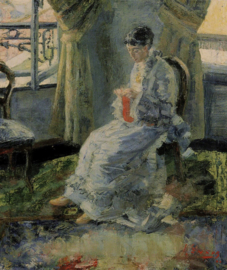 Ensor, De dame in het blauw