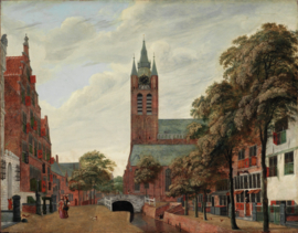 Van der Heyden, Zicht op het Oude Delft kanaal