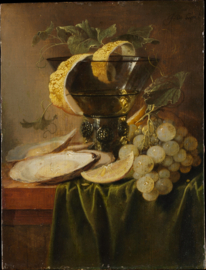 De Heem, Stilleven met een glas en oesters