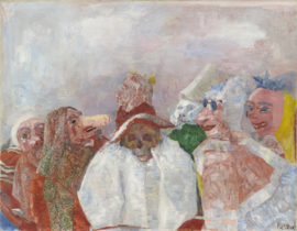 Ensor, Maskers die de dood confronteren