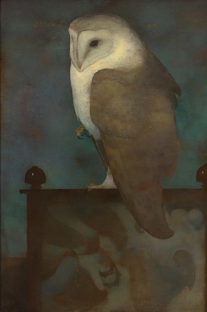 Mankes, Grote uil op scherm