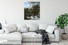Van Ruisdael, Waterval in een rotsachtig landschap