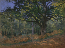 Monet, De eik in het bos van Fontainebleau