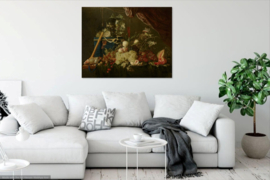 De Heem, Pronkstilleven met fruit en een juwelenkist