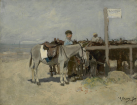 Mauve, Ezelstandplaats op het strand van Scheveningen