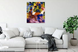 Macke, Paar aan de tuintafel