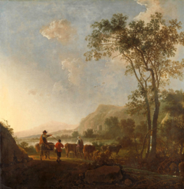 Cuyp, Landschap met herders en vee
