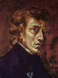 Delacroix, Portret van Frederic Chopin