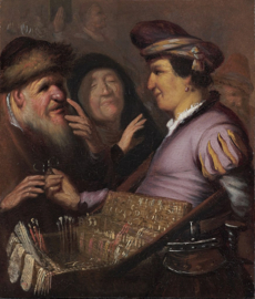 Rembrandt, De brillenverkoper