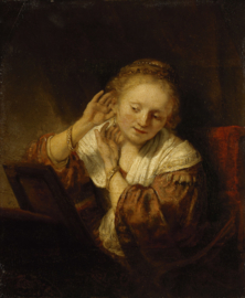 Rembrandt, Courtisane voor de spiegel