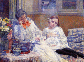 Van Rysselberghe, Madame Théo van Rysselberghe en haar dochter