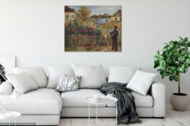Renoir, Monet schilderend in zijn tuin