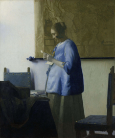 Vermeer, Brieflezende vrouw in het blauw