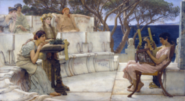 Alma-Tadema, Sappho en Alcaeus