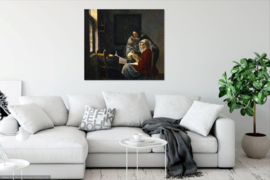 Vermeer, Meisje onderbroken bij haar muziek