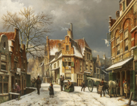 W. Koekkoek, Winter in Enkhuizen