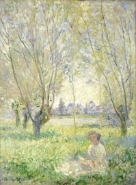 Monet, Zittende vrouw onder de wilgen