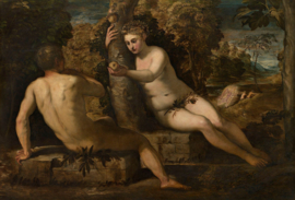 Tintoretto, De verleiding van Adam