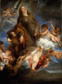 Van Dyck, Rosalia bidt voor de pestgetroffenen