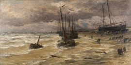 Mesdag, Strand met bommen en paarden