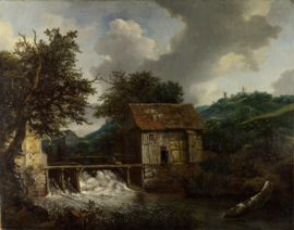 Van Ruisdael, Twee watermolens en een open sluis